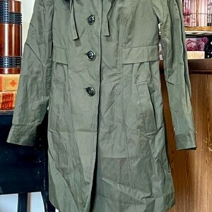 LOFT Khaki Trench Coat